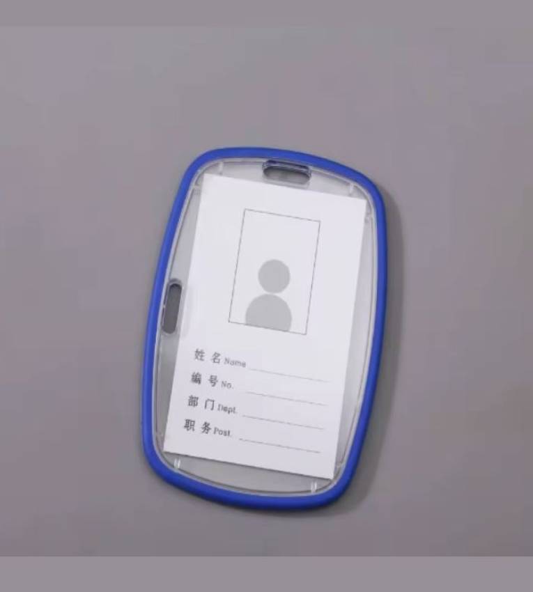 85x54 mm Porte-badge transparent en  plastique ,idéal pour protéger vos cartes professionnelles et d'identification